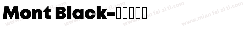 Mont Black字体转换
